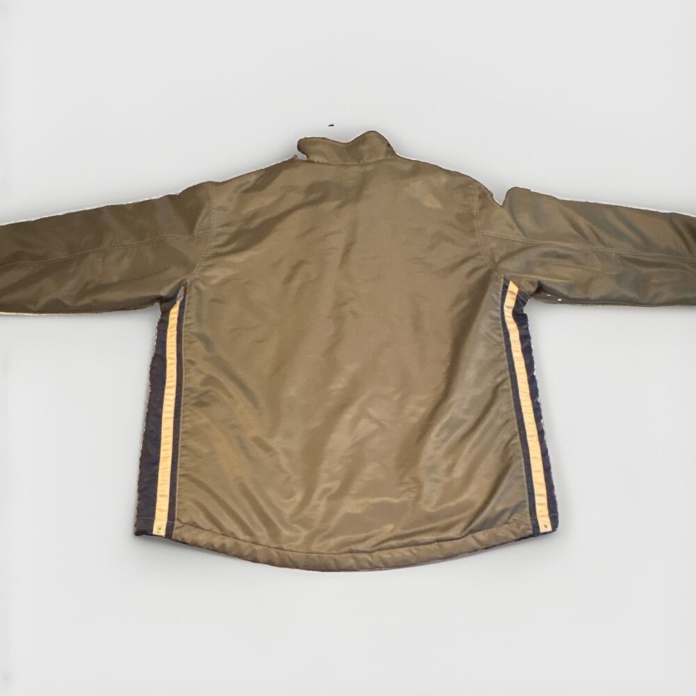 Aéropostale Men's L Green/Blue Nylon Zip Jacket Lined Stand-Up Collar Short - Picture 5 of 5